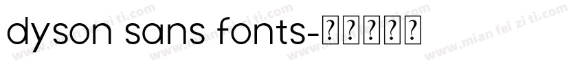 dyson sans fonts字体转换